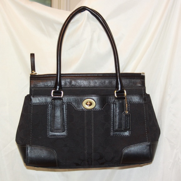 Coach Handbags - Coach Hampton Signature Purse Tote Handbag 11062